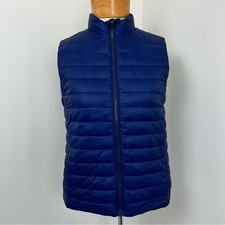 LANDs' END Blue Kids Insulated Down Alternative ThermoPlume Vest size M