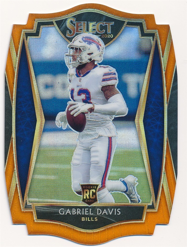 GABRIEL DAVIS 2020 SELECT ORANGE PRIZM DIE-CUT PREMIER LEVEL #182 BILLS RC MINT