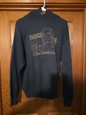 Thrice Super Rare To Awake And  Avenge The Dead Hoodie Med Hot Water Music Punk
