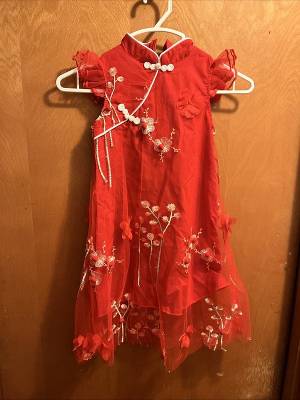 Mud Kingdom Little Girls Red Dress