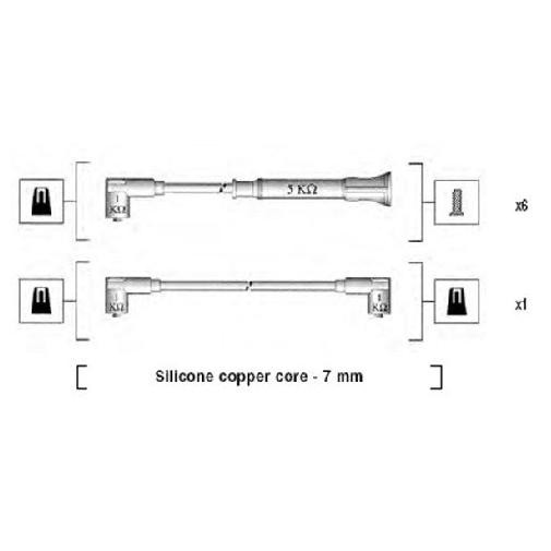 ZüNdleitungssatz FüR BMW 5-Er E28 E34 E39 2.0 2.2 81 Bis 03 Magneti Neu Original-image