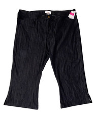Fresh Produce medium black freshfit crop stretch capris 62 nwt new m