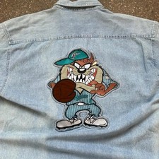Vintage Y2K MLB Looney Tunes Taz Marlins Base...