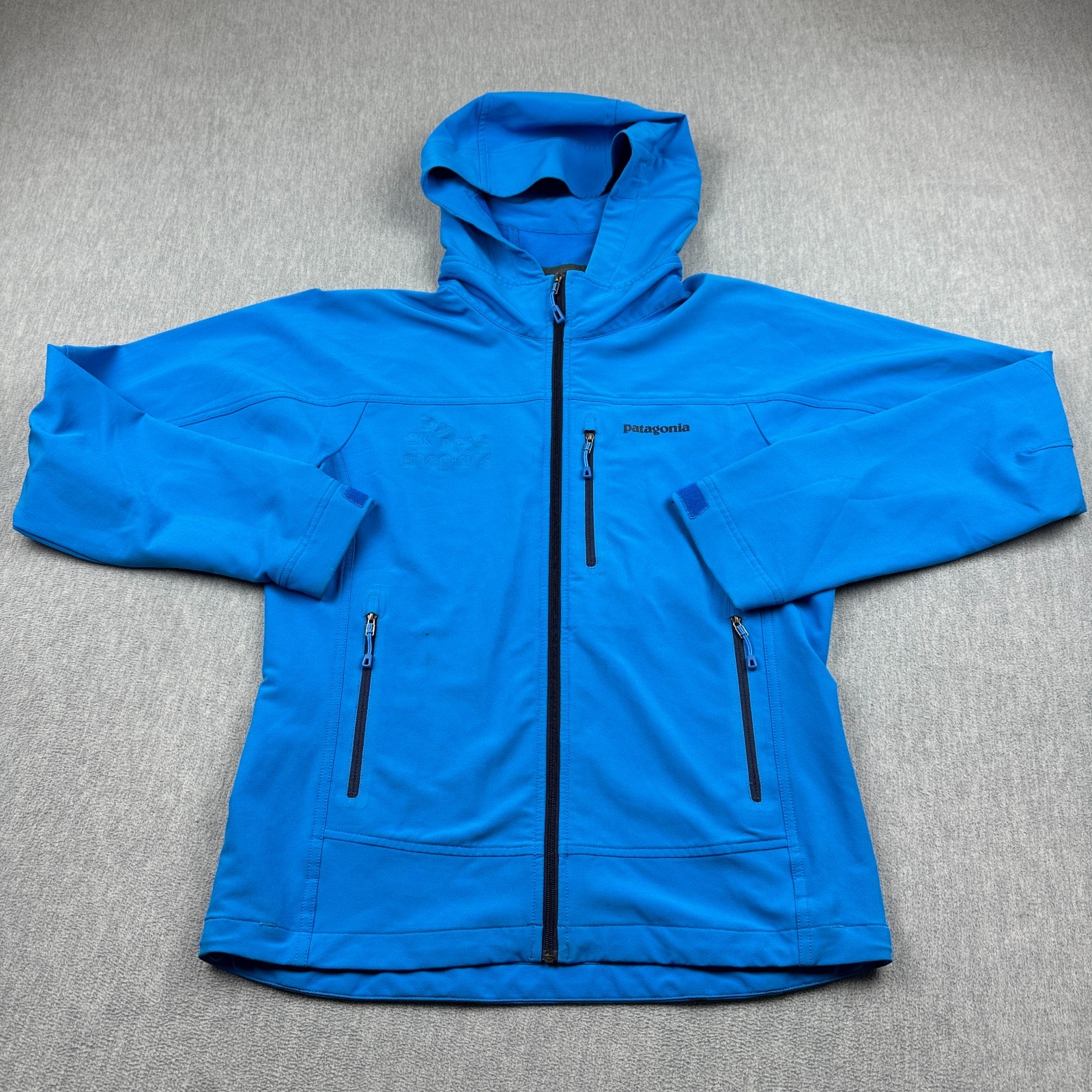 Patagonia Hoodie Mens Small Blue Simple Guide Hoody Sweatshirt Full Zip 83761