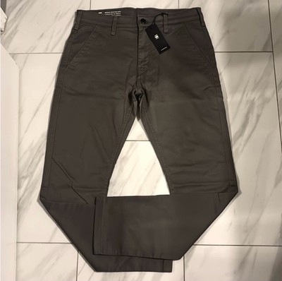 G-Star Raw Men's Skinny Chino Pants Gray New