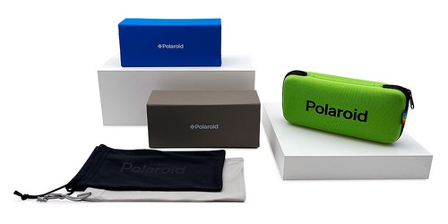 Polaroid D 394 Brille Herren 07C5 schwarz Kristall Rechteck 55 neu 100 % authentisch - Bild 3 von 5