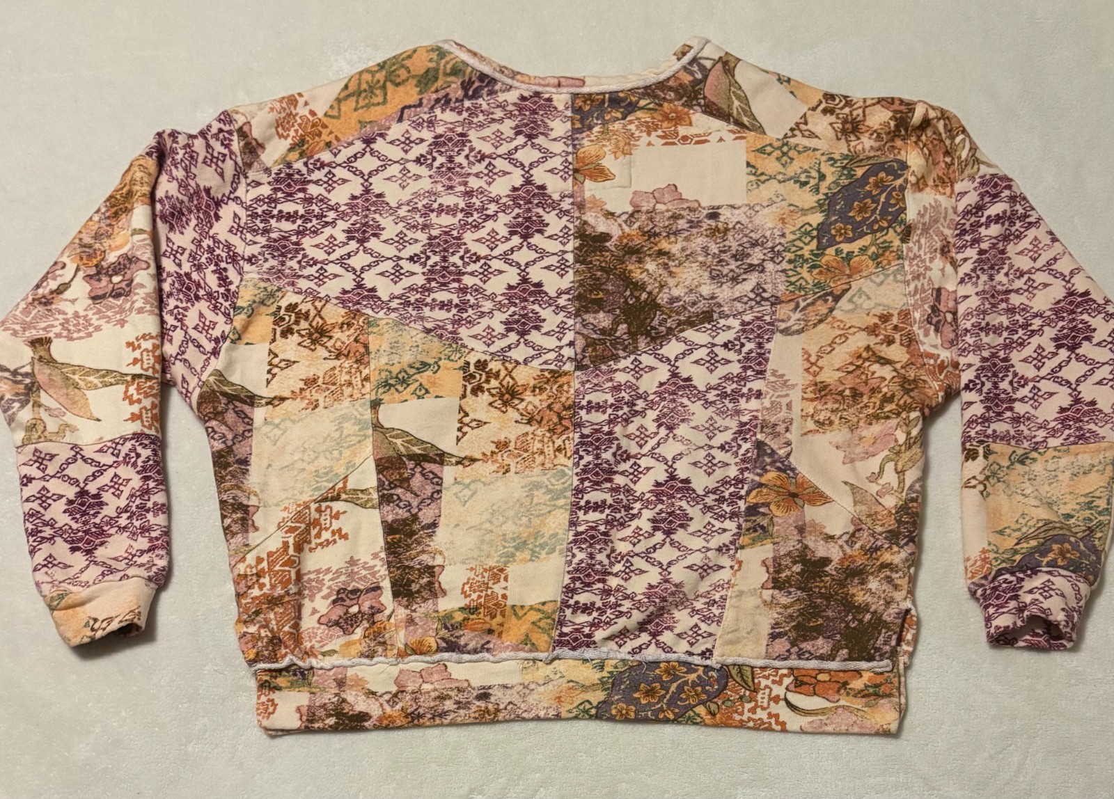 Anthropologie Pilcro Split Neck Patchwork Sweatsh… - image 6