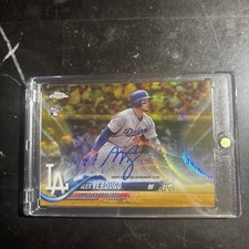 2018 Topps Chrome - Rookie Autographs Alex Verdugo #RA-AV Gold Wave Refractor...