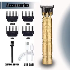Electric Hair Clipper, Rechargeable, T9 Vintage Style, for Men's Grooming