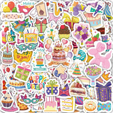 300PCS Happy Birthday Stickers, Birthday Stickers for Kids and Adults, Birthday