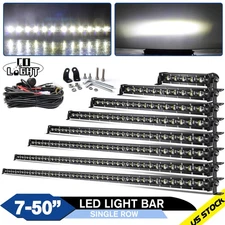 Single Row LED Bar Slim LED Work Light Bar Work for OffRoad Tractor Car Truck