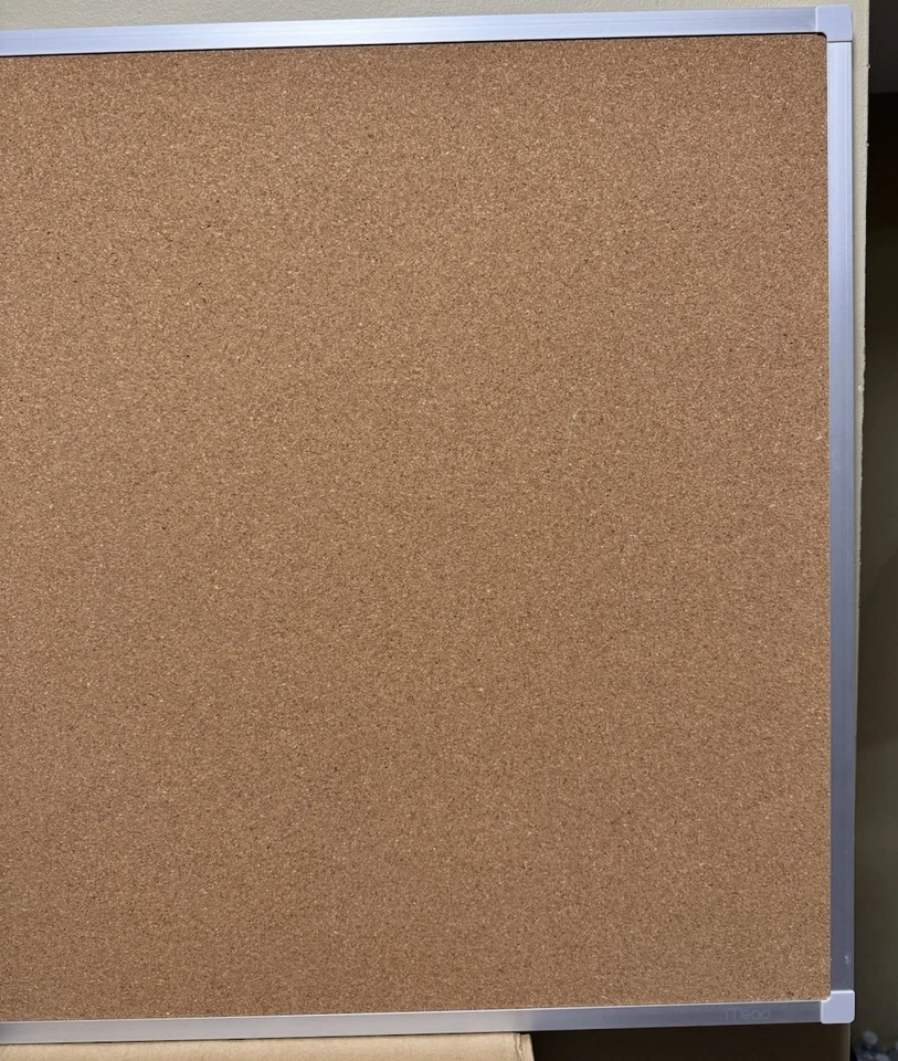 Mead Cork Surface Bulletin Board - 2" Height X 3" Width - Cork Board Office - Image 3 of 4