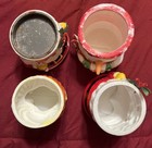 Set Of 4 Vintage Christmas Votive Holders Plastic Santa’s, Snowman, Angel 1973 — photo 3