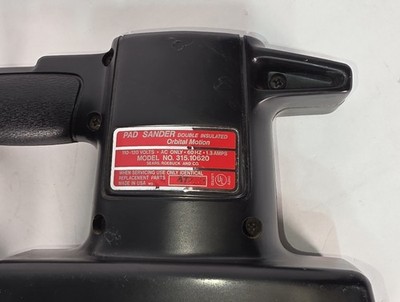 Sears Roebuck Craftsman 315.10620 vintage sander double insulate
