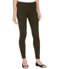 HUE Temp Control Cotton Leggings Brown X-Small