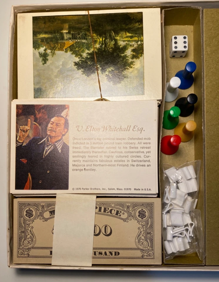 Juego de mesa vintage de la subasta de arte Parker Bros. 1970 obra maestra nueva caja abierta Foto 2 de 4