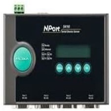 MOXA NPort 5410 w/Adapter 4 Ports RS-232 Serial Device Server 10/100 Ethernet