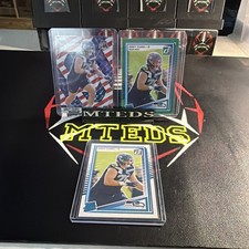 Grey Zabel 2025 Mosaic Red/White Mosaic Prizm, Donruss Green PP, Rookie (3) 