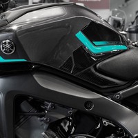 Aufkleber FüR Motorrad Kompatibel Mit Yamaha MT-09 2024 Midnight Cyan Tank Side