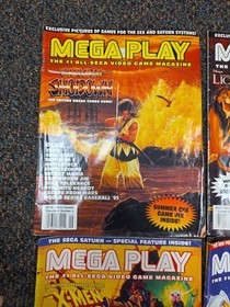 Mega Play Magazine Lot Sega Vol 5 #4 5 6 Vol 6 #1 2 3 Lion King X-Men