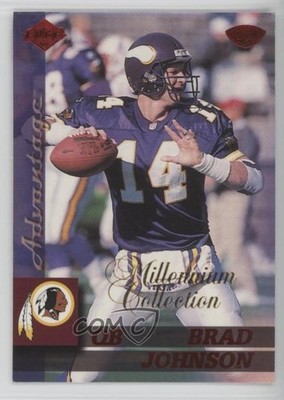 1999 Collector's Edge Advantage Millenium Collection Red Brad Johnson #90 0kb5