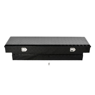 69.88''X20''X14.75'' Aluminum Underbody Truck Bed Tool Box 5 Bar Tread Storage Box