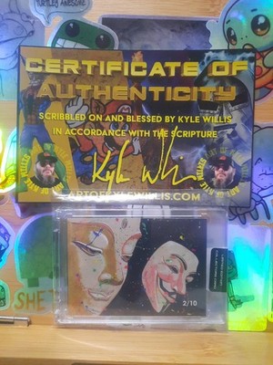Kyle Willis V for Vendetta  Art Card #2 Of 10  Sealed & Numbered / Signed & COA!