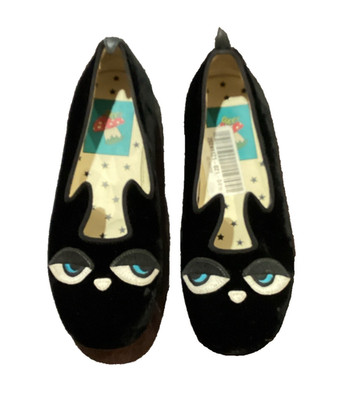 Gucci Girls Black Suede Cat Design 29