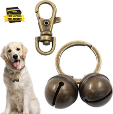 Cat Dog Collar Bells for Pet Tracking with Snap Clip and Quick Clip, Pet Collar
