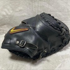 Nike Diamond Elite Catcher  s Mitt Hard Leather Black Used