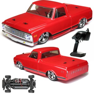 Vaterra VTR03100T2 1/10 1972 Chevy C10 Pickup Truck V-100 S 4WD Brushed RTR, Red 605482104910 | eBay