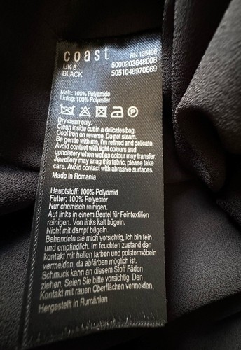 COAST black Natasha Lace Culottes. Size 8. RRP £79. - Picture 7 of 7