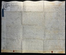 1739 Indentured Release Deed, Oatley Farm, Cannington, Somerset; Blake & Dyke