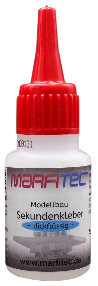 Marfitec Modellbau Sekundenkleber 3 x 20g SET - (dünn-, mittel-, dickflüssig) - Bild 4 von 4