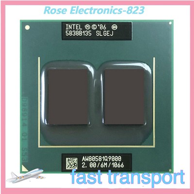 Q9000 Intel Core 2 Quad CPU SLGEJ 2.0GHz-6M-1066MHz Socket P Laptops Processor