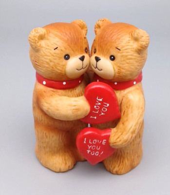 Vintage Lucy & Me Lucy Rigg Red Bow Bears Hugging I Love You I Love You Too