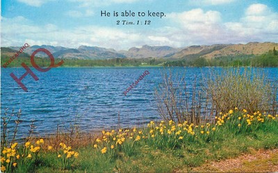 Bild Postkarte -: Windermere, er kann Bibelzitat behalten