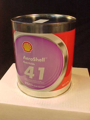 NEW 1 Gallon Metal Can AEROSHELL 41 Aircraft Mineral Hydraulic Fluid 0606H