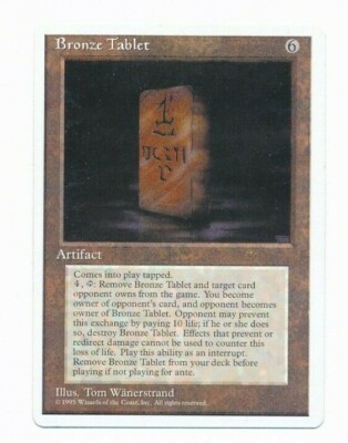 Bronze Tablet | MTG Magic The Gathering Alt 4th | LP