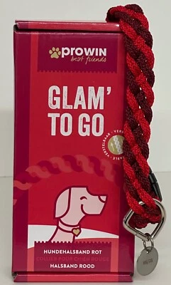 proWIN best friends Hundehalsband rot Gr. S verstellbar GLAM´TO GO