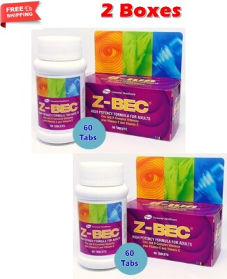 2 X Z-BEC Multivitamins Multimineral High Potency Formula For Adults 60 Tablets