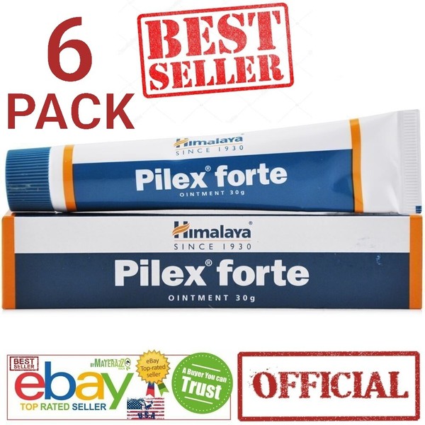Ungüento Pilex Forte Himalaya EE. UU. Paquete de 6 botánicos vegetarianos 100 % hierbas puras