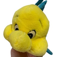 Vintage The Little Mermaid Flounder Plush