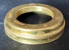NOS brass oil lamp collars - sold individually - 34 mm base, 21 mm opening