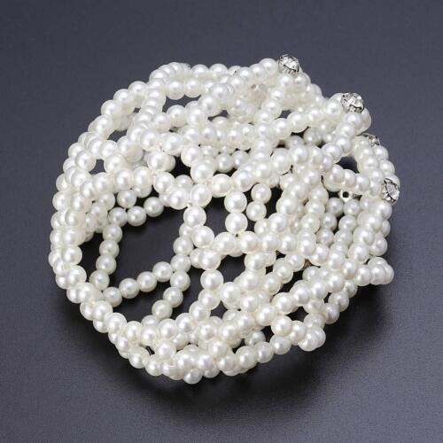 Pearl Hair Snood White Dance Hairnet for Performance Women Girls 1 PC - Picture 9 of 9