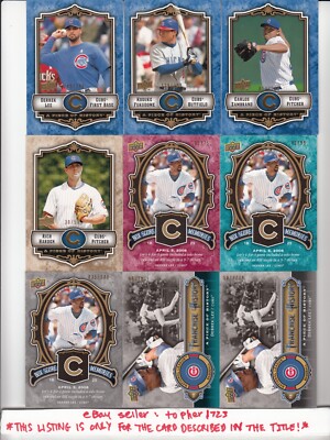 (MR) 2009 Upper Deck Piece/History Box Score Turquoise /99 DERREK LEE Cubs