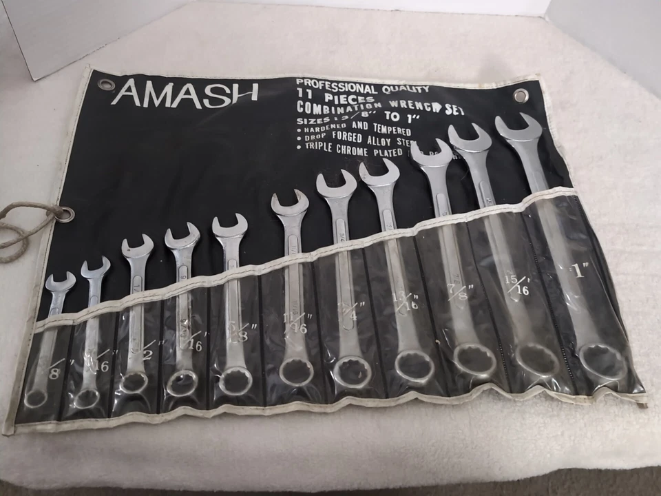 Juego de llaves combinadas Amash de 11 piezas Foto 2 de 3