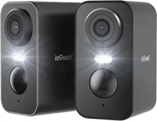 2PCS Outdoor Security Camera Wireless Home WIFi Battery CCTV System,2-Way Talk