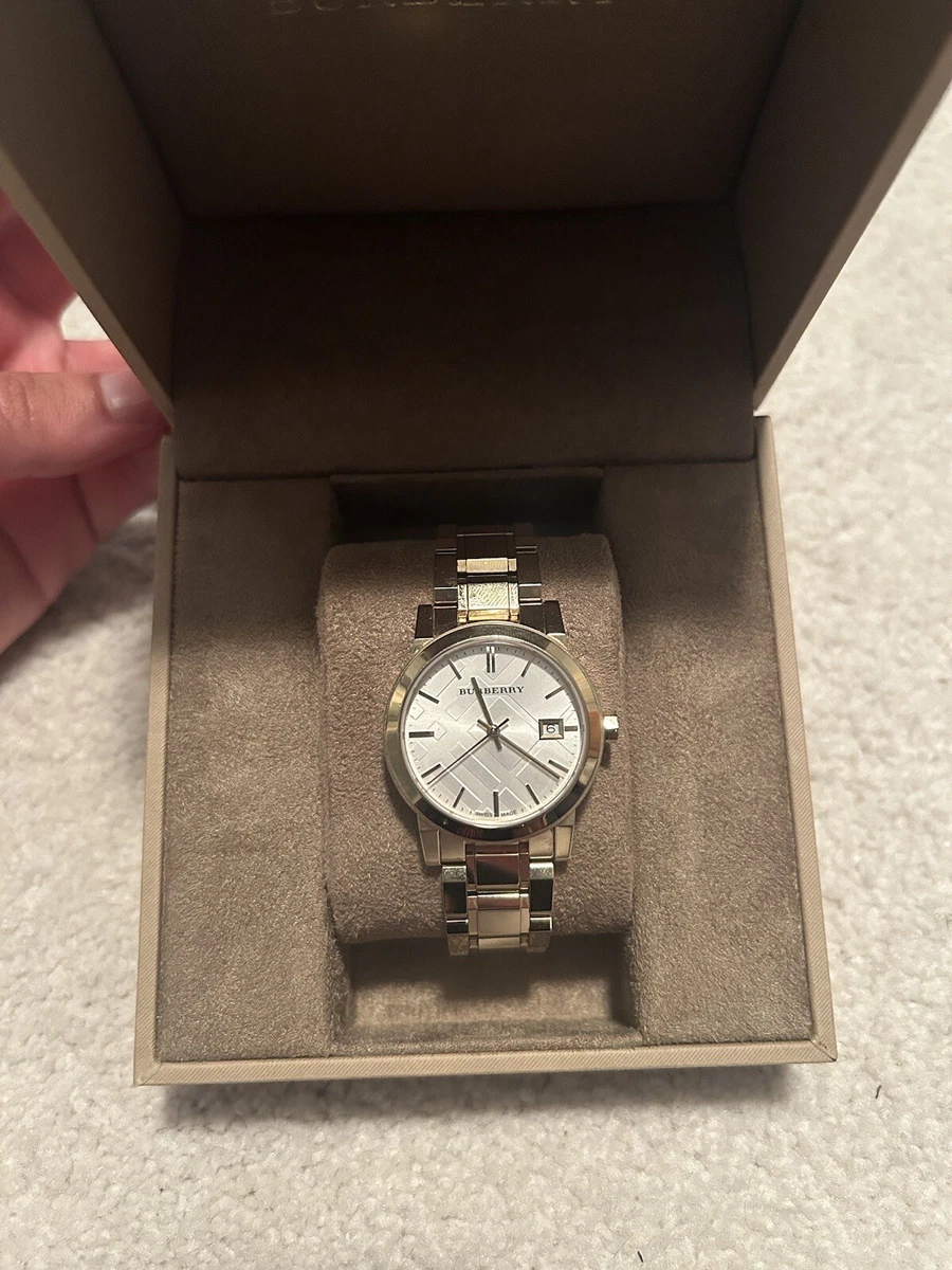 Burberry gold watch clearance 34mm