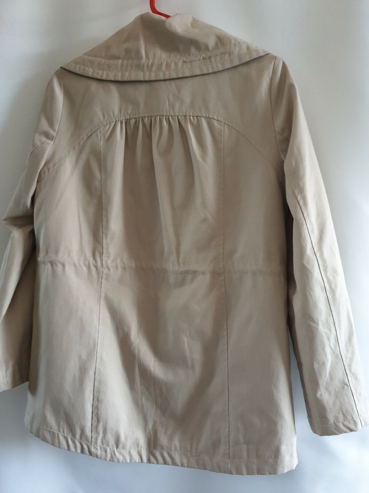 JOHN LEWIS LADIES BEIGE BEAUTIFUL ZIPPED RAIN COAT 💦SIZE 12 IN EX